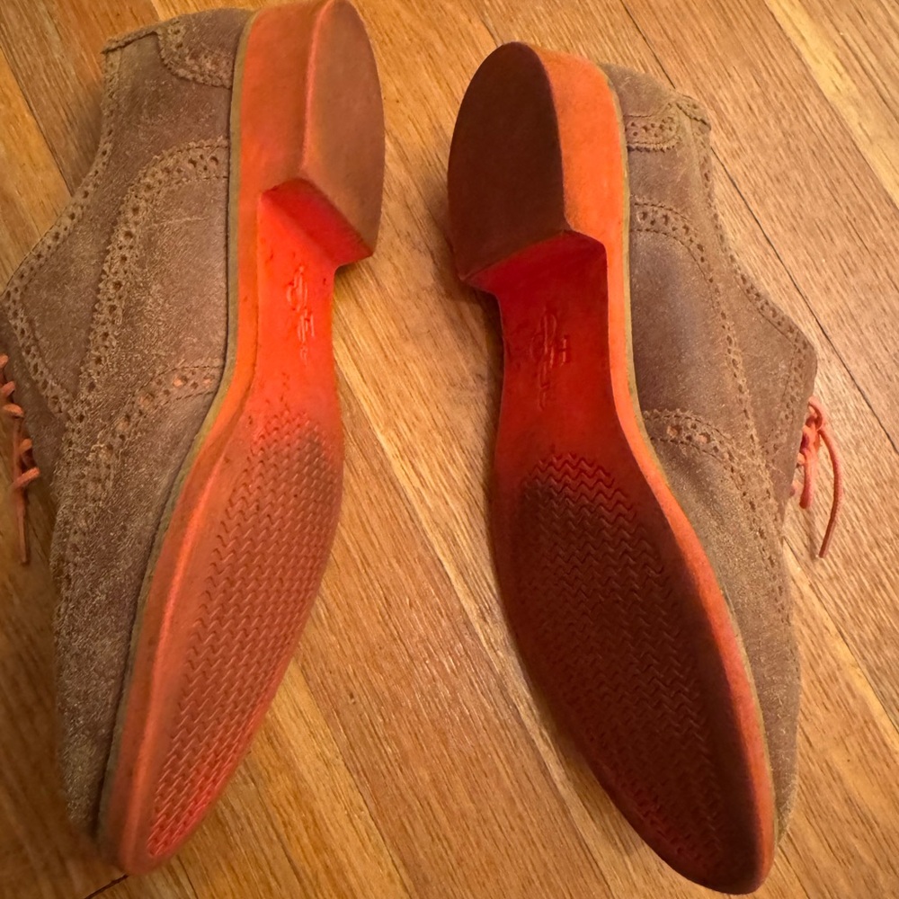 Cole Haan Brown Suede Lunar Grand Wingtip Oxford Lace-Up woman’s 7 - Picture 9 of 11